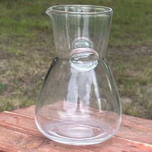 Vintage Signed Steuben Thumbprint Glass Carafe!